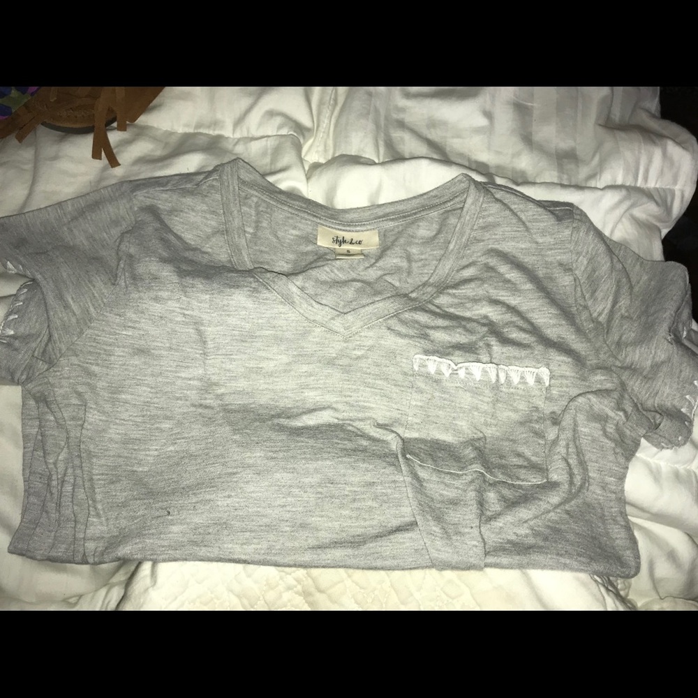 Grey simple T-shirt